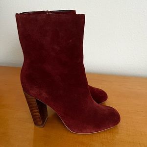 Sole Society Veronika Suede Ankle Boots
